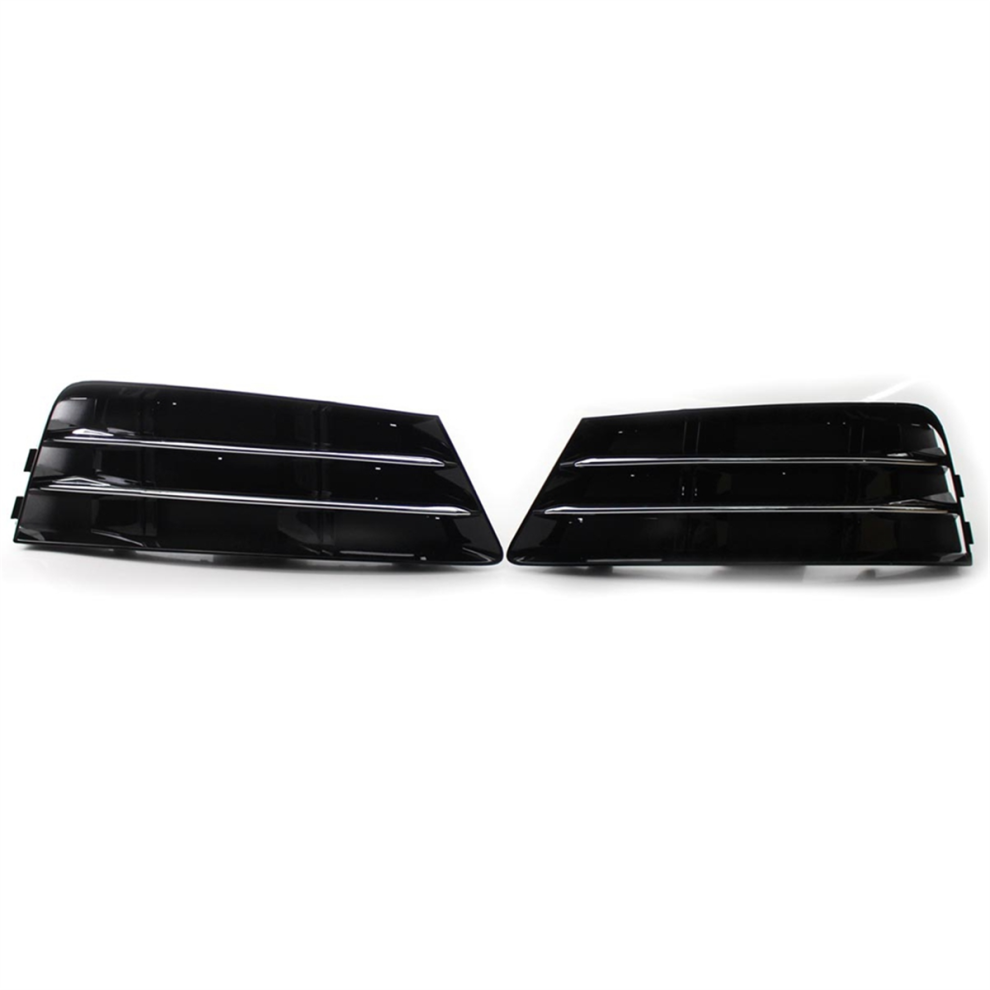 1 Pair Front Bumper Fog Grille Grill With Chrome Panel Light 4854095330940