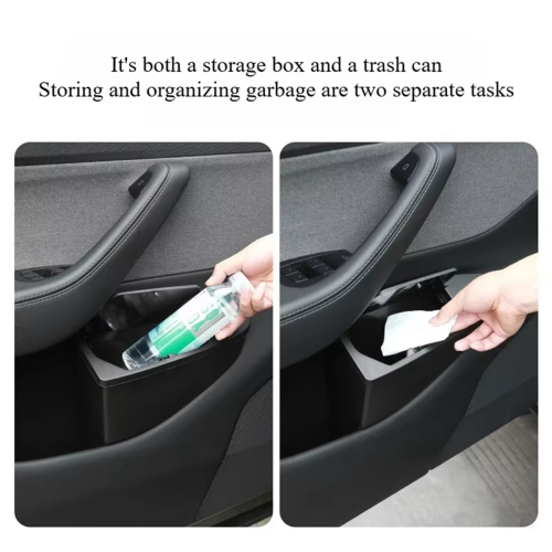 Door Trash Can for Door Storage Box Garbage Can Bin Interior 2