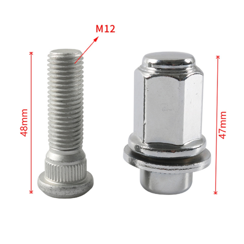 M12x1.50 Krom Hjulmuttersett for 1