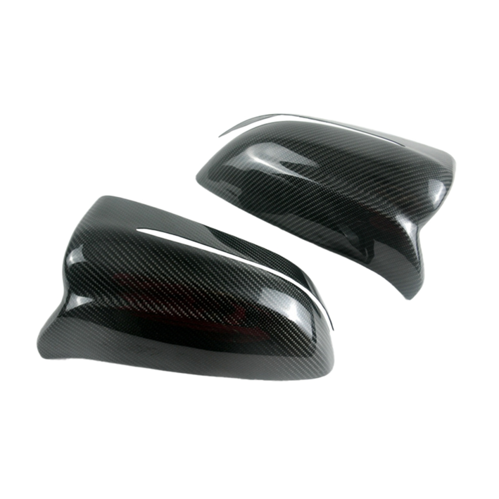 Car Real Carbon Fiber Rearview Mirror Cover Add On For Light 4854095335525