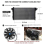 Universal Slim Ventilator Push Pull Elektrisk Radiator Indånding Køleventilatorer 2