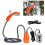 Bärbar campingdusch Utomhus campingduschpump Orange & Grå 4