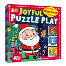 (Christmas Themed Jigsaw Puzzle) 36pcs/Box Christmas Themed Jigsaw Puzzle Set, Colorful Santa, Christmas Tree Playful Designs, Educational Learning for Concentration