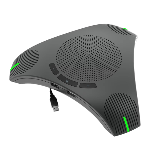 Microfon de conferință cu difuzor USB, microfon omnidirecțional pentru computer