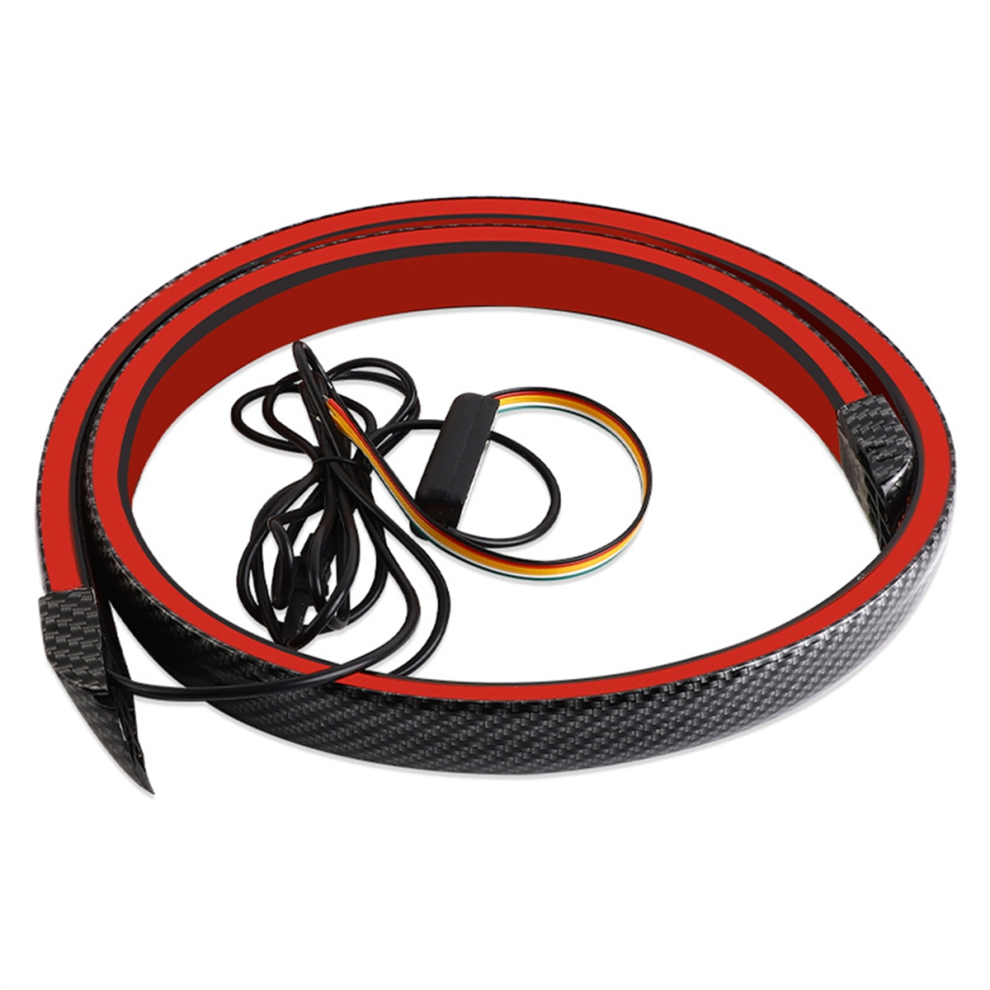 Barra Luminosa Posteriore Universale Per Auto In Fibra Di Carbonio A Led Multifunzione