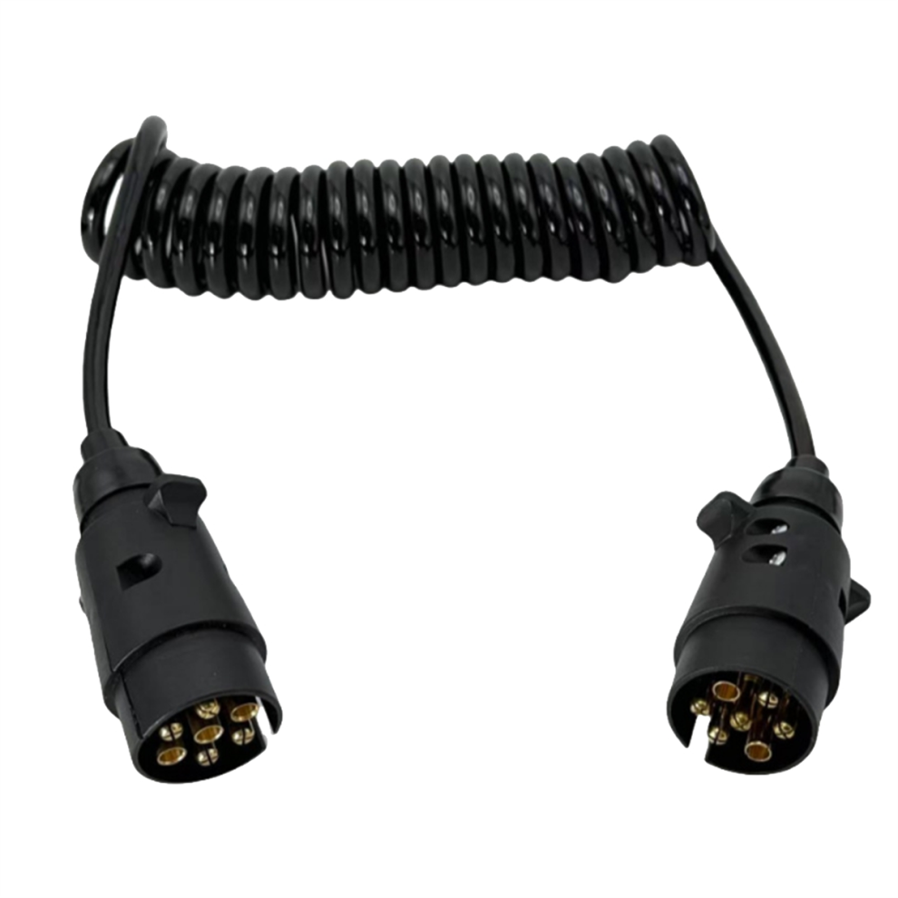 12V Trailer Spring Wire 2M 7 Core Spring Towing Coiled Wire 4853464479518