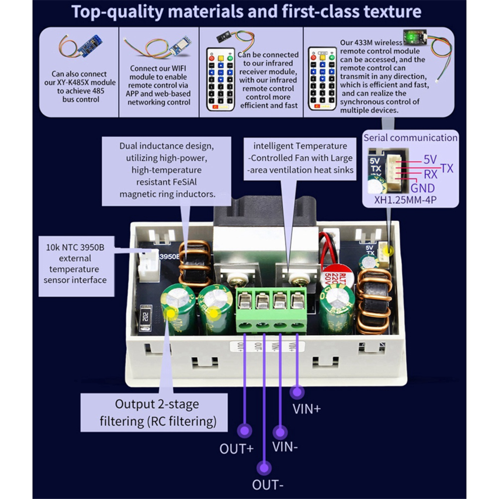 Convertitore Buck Cc SK120S 7A 120W Modulo Di Ricarica Solare