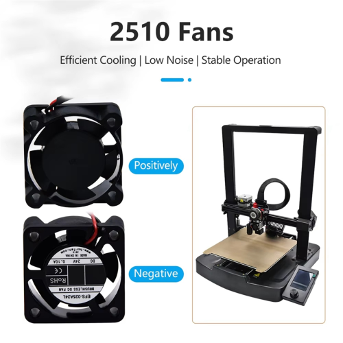 Kugleleje 2510 Ventilator Aksial Ventilator til Ender3 V3 SE/-10 SE 3D-printer