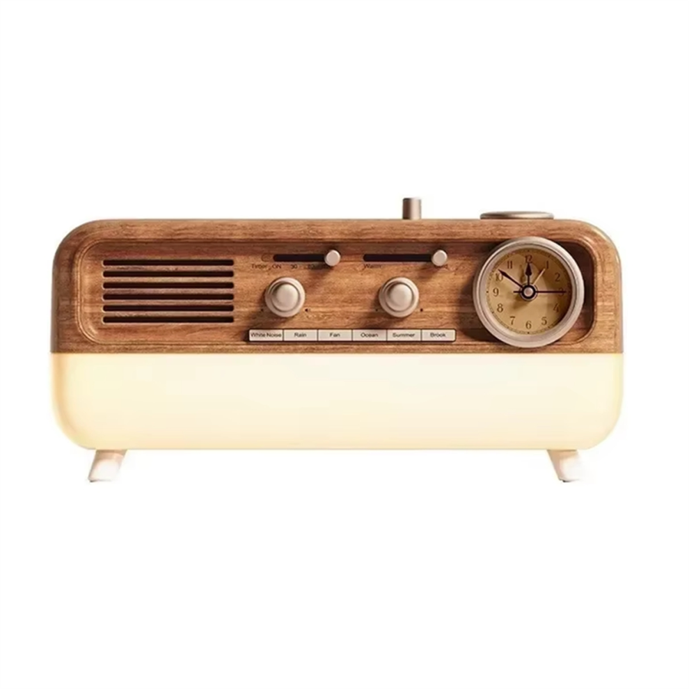 Merkkitön Bluetooth Speaker Vintage Sleep Noise Simulation Wake Up Alarm White