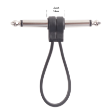 6 pachete de cabluri plate patch pentru pedală de efect de chitară de 16 cm, negre