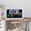 Digital Wall Clock, Digital Clock Battery Operated,8 Inch Black 4