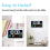 Digital Wall Clock, Digital Clock Battery Operated,8 Inch Black 3
