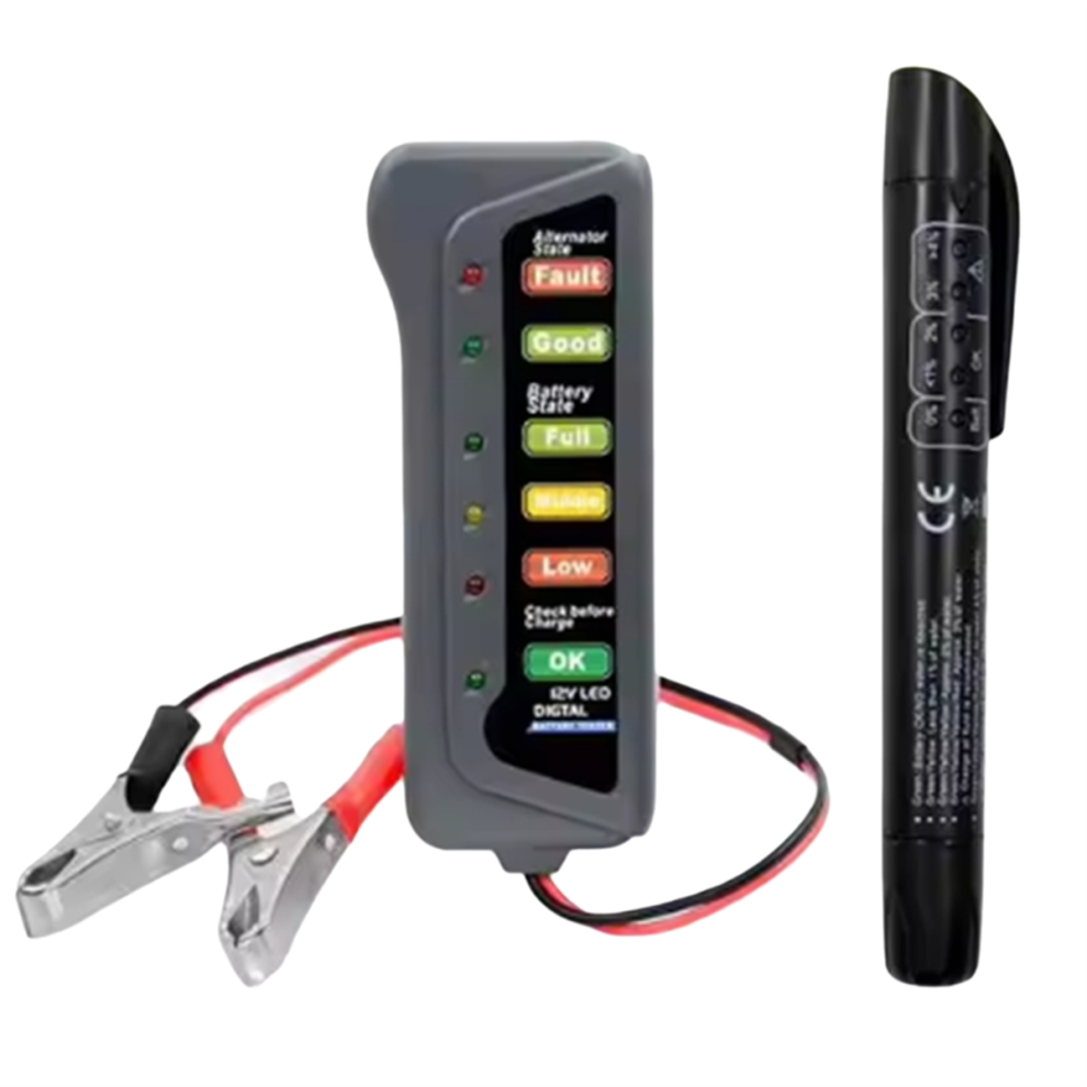 Tester Alternatore Batteria Digitale Da 12 V Con Display A 6 Luci Led