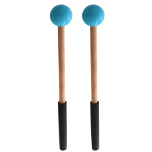 Percussie Mallets Stick met Rubberen Kop en Handvat Blauw