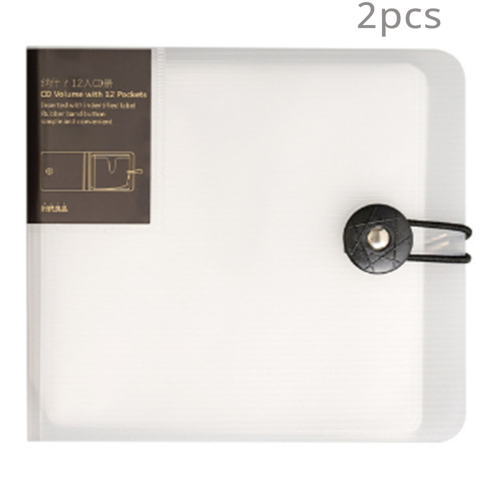 Estuche de plástico transparente para CD y DVD 2