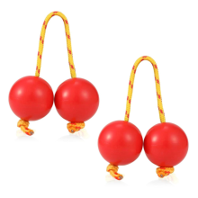 1 par de instrumentos musicais de percussão Aslatua Shakers Kashaka, vermelho