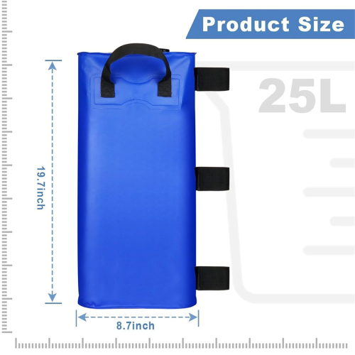 4pack Canopy Water Weights Bag,Gazebos Tent Water Weights Set, Blue 2