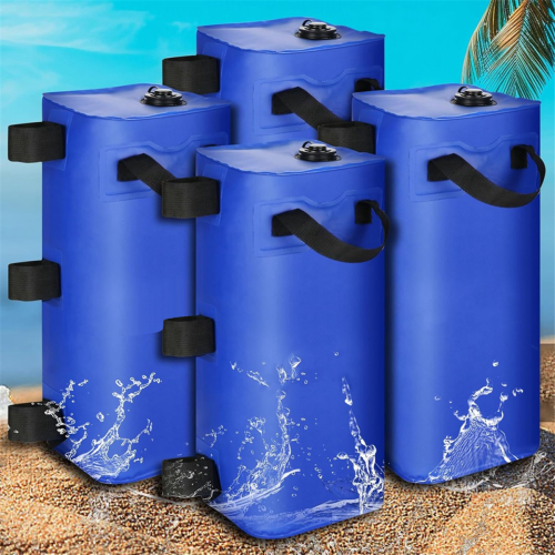 4pack Canopy Water Weights Bag,Gazebos Tent Water Weights Set, Blue 1