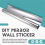 10pcs Mirror Wall Sticker Rectangle Self Adhesive Room Decor 50x50cm 4