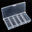 5 Grids Plastic Organizer Box Clear Fishing Tackle Storage Box 2