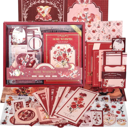 Scrapbooking-Set, DIY-Kunsthandwerk, Rosenflüstern