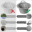 2Pcs Pool Skimmer Basket with Handle for Swimming Pools Cleaning,A 4