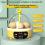Egginkubator for hjemmetemperatur og fuktighetskontroll, 4 egg, Candler B 2