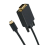 USB-C til VGA-adapter Type-C til D-Sub 15-pinners VGA-konverterkabel 3