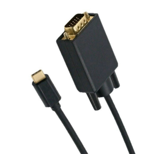 USB-C til VGA-adapter Type-C til D-Sub 15-pinners VGA-konverterkabel 2