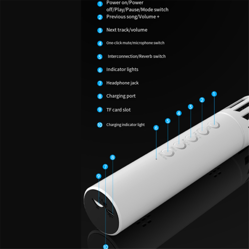 Wireless Bluetooth Portable Hand-held Microphone Noise Reduction A 2