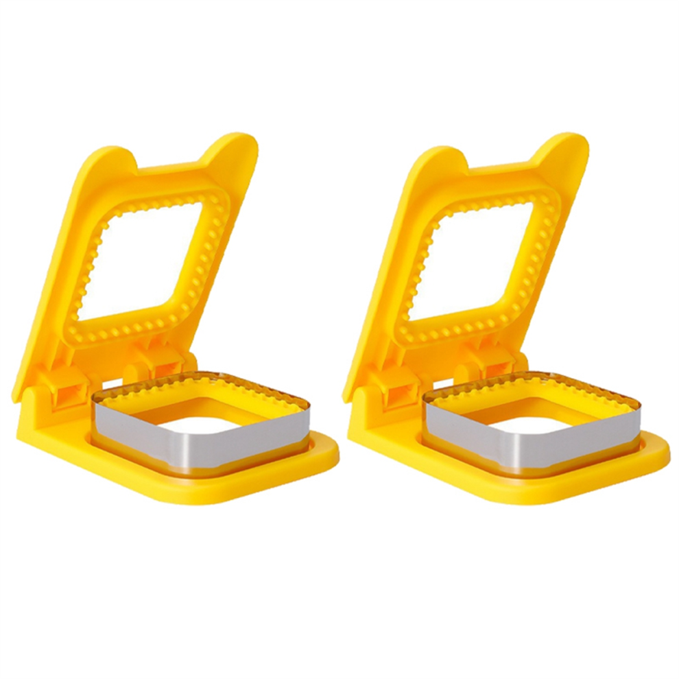 Taglia Sandwich In Metallo, Sigillante, Quadrato, Per Bambini, Giallo