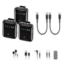 2.4G trådløst lavaliermikrofonsystem for Android/kamera/bærbar PC