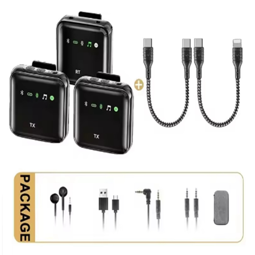 2.4G trådløst lavaliermikrofonsystem for Android/kamera/bærbar PC 1