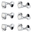 6PCS Electric Guitar Alignment Tuner, Fully Enclosed, Large Handle 2