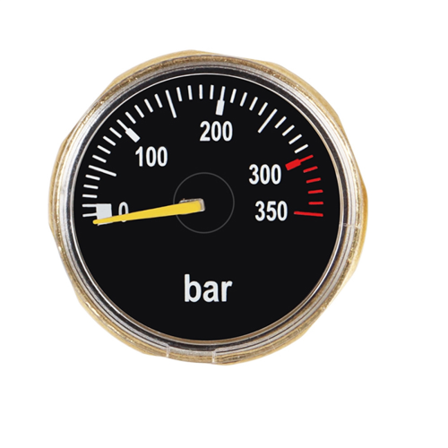 Μίνι μετρητής πίεσης αέρα 350bar για καταδύσεις, σπείρωμα G1/8 για καταδύσεις