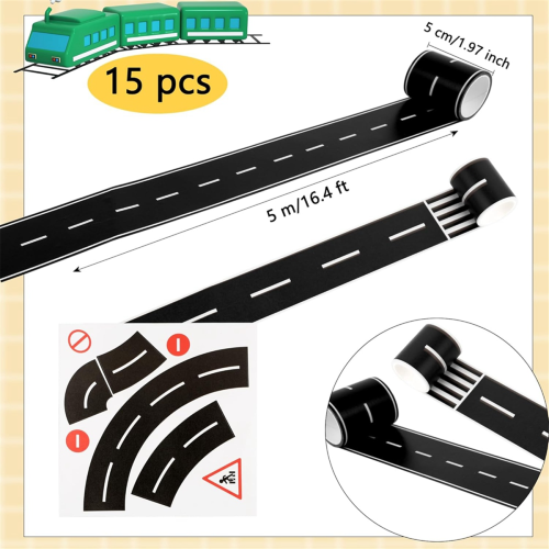 15 pegatinas de cinta de carretera (10 rollos, 5 m) 2