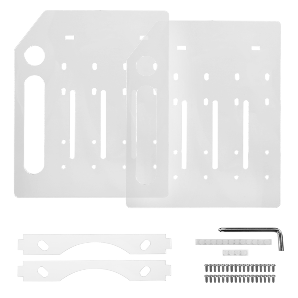 3.5 Inch Desktop Hard Disk Rack Transparent Acrylic 4 Layer 4853464406347