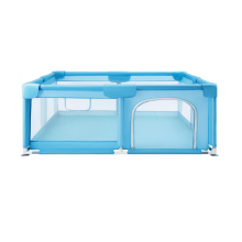 (Blue 127x127cm) Supernic Baby Playpen with Mesh Walls Ocean Balls