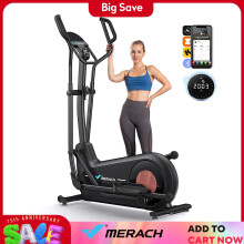 MERACH Long Stride Cross Trainer, Elliptical Machine for Home Use