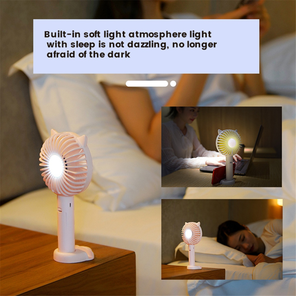 V10 Pro 1200Mah Multi-Function Convenient Portable Fan, Pink