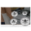 Cooker Hat Set Oven Gas Hob Burner Crown Flame Cap Replacement Kit 3