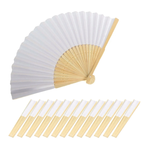 40 st DIY papper bambu vikbara fläktar vuxna barn kalligrafi 2