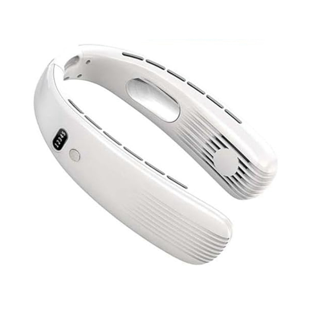 Bladeless Neck Fans,USB Leaf Less Operated Wearable Headphone White-image-OPC-PHSW85F-NEW