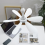 Silent 6 Leaves USB Powered Ceiling Canopy Fan Hanging Fan 2