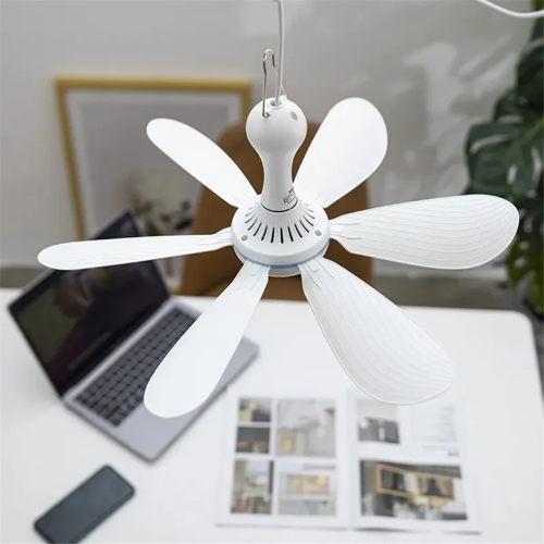 Silent 6 Leaves USB Powered Ceiling Canopy Fan Hanging Fan 1