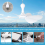 Silent 6 Leaves USB Powered Ceiling Canopy Fan Hanging Fan 3