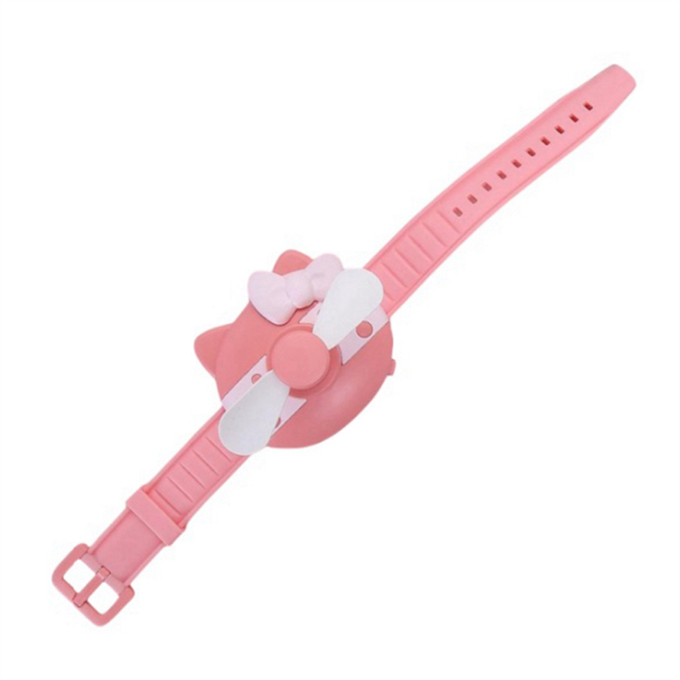 Mini Ventilatore Carino, Design Orologio Per Bambini, Ventilatore Portatile, C