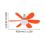 Ceiling Fans With Lights E27/26 Socket Screw In Ceiling Fan Orange,B 7