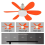 Ceiling Fans With Lights E27/26 Socket Screw Ceiling Fan Multicolor,B 6