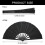 2 Pieces Large Folding Fan Nylon Cloth Handheld Hand Fan 5